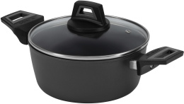 Кастрюля 4л Polaris Graphit 24C,  алюминиевая, с крышкой