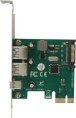 Контроллер ExeGate EXE-323 PCI-E x1 v2.0, 2*USB3.0 ext. + 1*Type-C, разъем доп.питания, VIA Labs Chipset VL805 EX283719RUS