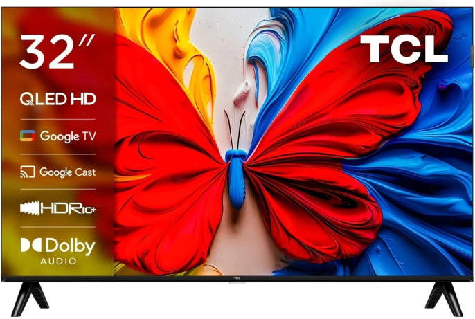 Телевизор QLED TCL 32" 32S5K-RU черный FULL HD 60Hz DVB-T DVB-T2 DVB-C DVB-S DVB-S2 USB WiFi Smart TV RUS