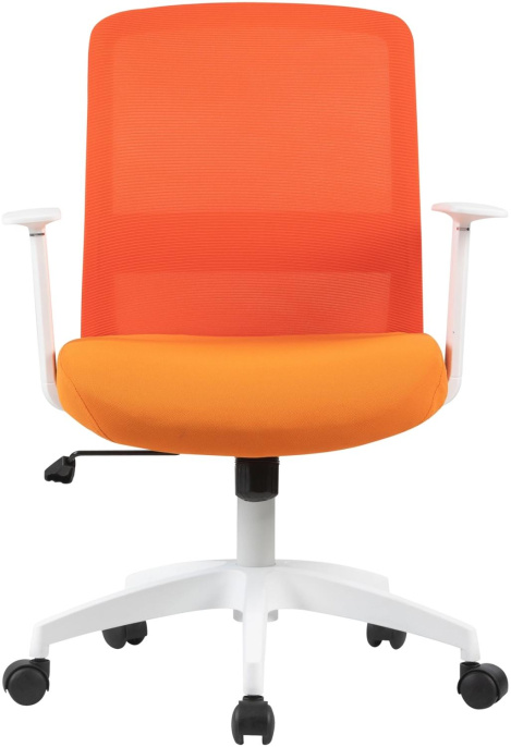 Кресло Cactus CS-WMC333-OR, сетка/ткань, до 100кг, фиксированные подлокотники,  оранжевый