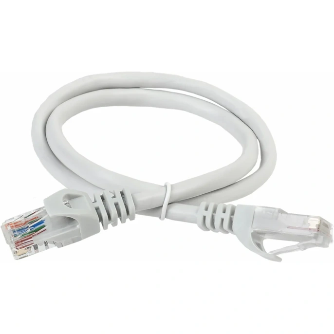 Патч-корд ITK PC01-C5EU-2M UTP RJ-45 вил.-вилка RJ-45 кат.5E 2м серый ПВХ (уп.:1шт)