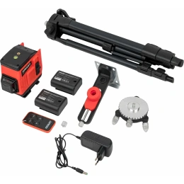 Лазерный самовыравнивающийся уровень Gigant профессиональный, в кейсе, со штативом, 1 м (12 линий) GBLL-11