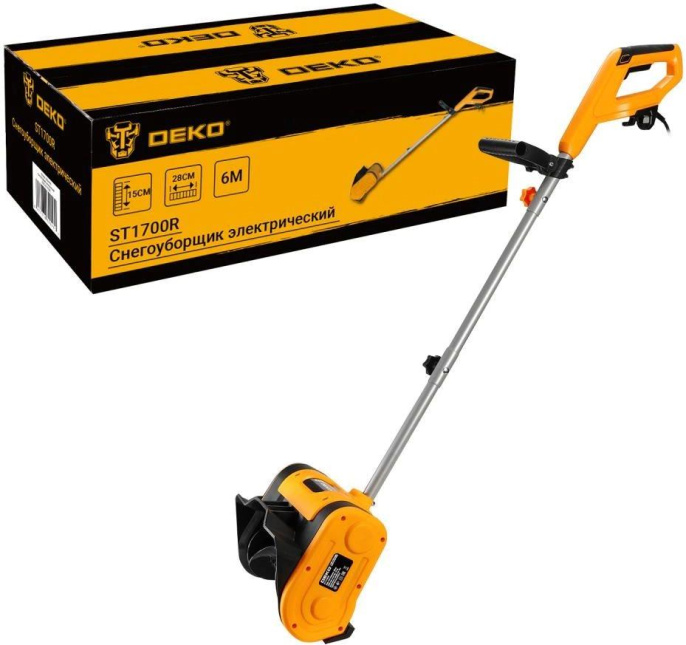 Снегоуборщик электр. Deko ST1700R 1.7кВт