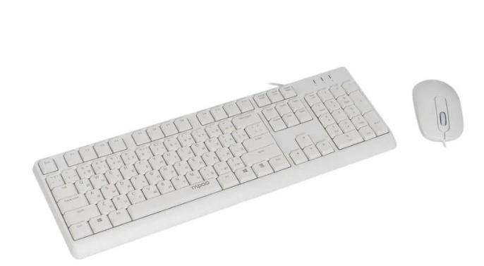 RAPOO Клавиатура+мышь проводная X130PRO, цвет - черный (12548)