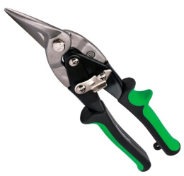 Ножницы по металлу WorkPro WP214015 250мм правые, авиационные, хром-ванадиевая сталь, зазубренные режущие кромки предотвращают соскальзывание материалов во время использования, эргономичная ручка для удобного захвата