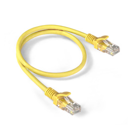 Патч-корд LSZH ExeGate UTP-RJ45-RJ45-5e-0,5M-LSZH-YL, UTP, cat.5e, 0.5м, желтый EX286376RUS