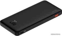 Портативное зарядное устройство Baseus Airpow PPQD090001 Fast Charge Power Bank 10000mAh 20W Black With Cable USB to Type-C 30cm ультратонкий, компактный, быстрая зарядка, двойной вход