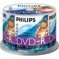 Диск DVD-R Philips 4.7 Gb, 16x, Cake Box 50 DM4S6B50F/97