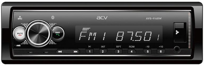 Автомагнитола ACV AVS-916BW 1DIN 4x50Вт 37611