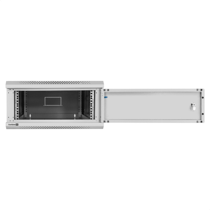 Шкаф телекоммуникационный 19" настенный 4U ExeGate EC-WM-4U.600.M.GREY 19”, 4U, 600x600x280mm ШхГхВ , передняя дверь металл, съемные боковые панели, пыле- и влагозащита IP23, светло-серый RAL 7035 EX300265RUS