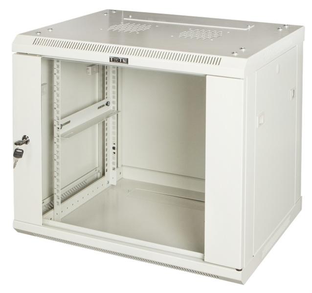 Шкаф Шкаф настенный серии Pro, 6U 600x600, стеклянная дверь (TWT-CBWPG-6U-6x6-GY)