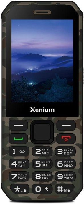 Мобильный телефон Xenium 300 X зеленый моноблок 2Sim 2.8" 240x320 Nucleus 0.3Mpix GSM900/1800 MP3 FM microSD max32Gb