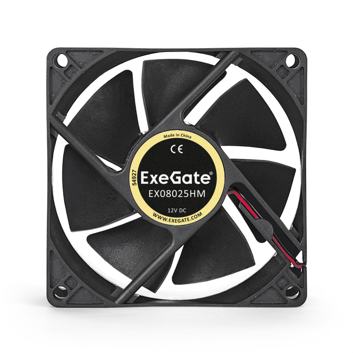 Вентилятор 12В DC ExeGate EX08025HM 80x80x25 мм, Hydraulic bearing гидродинамический , Molex, 2200RPM, 22dBA EX283380RUS
