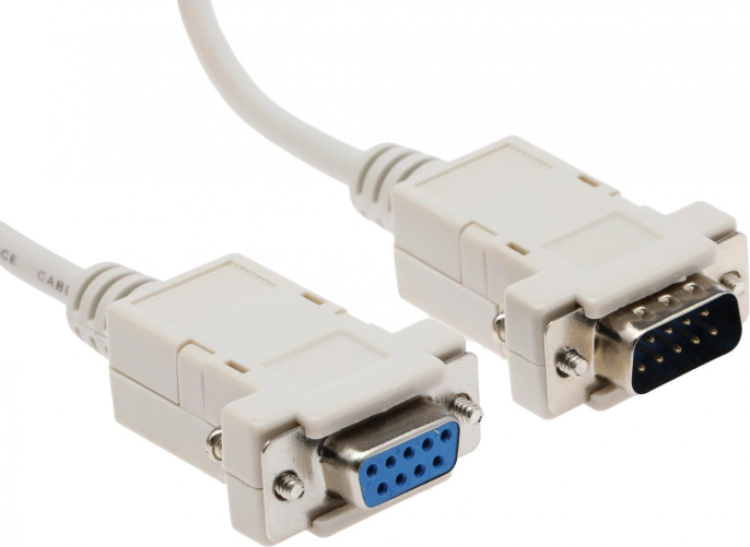 Кабель-удлинитель Ningbo COM 9pin m COM 9pin f 3м серый (27247060)