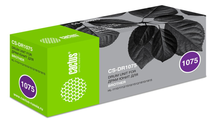 Блок фотобарабана Cactus CS-DR1075 DR-1075 черный ч/б:10000стр. для HL-1110/1112/1510/1512/1810/1815