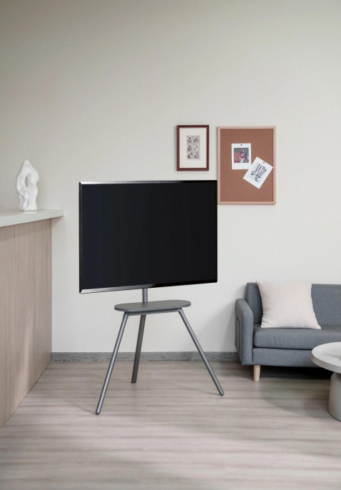 Подставка для телевизора Cactus CS-ST2844GY, 43-65", напольный, темно-серый