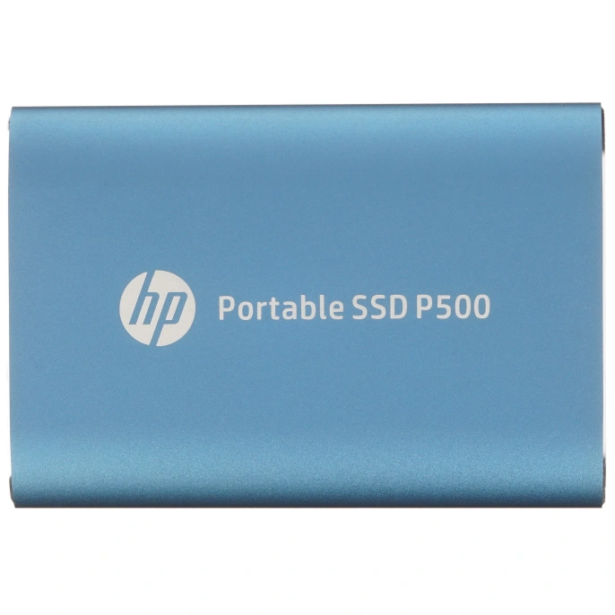 HP Внешний накопитель SSD USB3.2 HP P500 250GB 7PD50AA USB 3.2 Gen2, 420/260Mbps, 6K/19K IOPs, металл, Кабель+ переходник, цвет синий