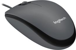 Мышь проводная Logitech M90, оптическая, USB, 1000dpi, черный [910-001795]