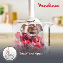 Блендер Moulinex DD67L810, погружной, серебристый/черный