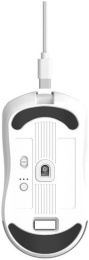 Мышь HAFF NovaPulse (MS-GM200WR) (беспроводная: радио+BT+USB, 6 клавиш, RGB-подсветка, сенсор PixArt PAW3311, DPI: 12000, аккумулятор 400mAh, кабель 1.6 м плетеный TypeC, 78gr, цвет: черный/серый)