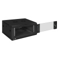 Шкаф телекоммуникационный 19" настенный 4U ExeGate EC-WM-4U.600.G.BLACK 19”, 4U, 600x600x280mm ШхГхВ , передняя дверь закаленное стекло, съемные боковые панели, пыле- и влагозащита IP23, черный RAL 9004 EX300262RUS
