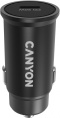 Автомобильное зарядное устройство Canyon CNS-CCA20B, USB-C, 20Вт, 3A, черный