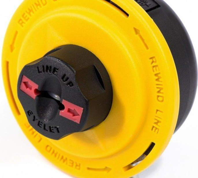 Катушка полуавтомат для садовых триммеров DENZEL 96324,  2мм, 3м