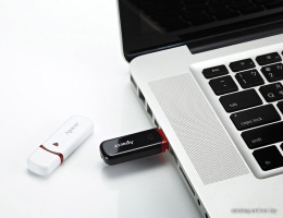 Накопитель USB Apacer AH333 32GB AP32GAH333B-1 Black интерфейс: USB 2.0 Type-A, с колпачком, материал корпуса: пластик