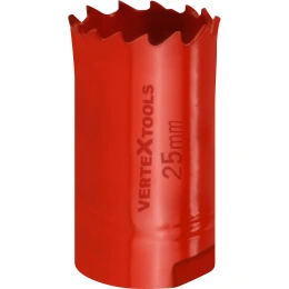 Коронка биметаллическая по металлу 25 мм vertextools 2525-25