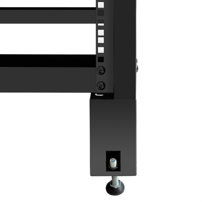 Стойка ExeGate EOR2-42U.1000.BLACK (открытая телекоммуникационная 19", 42U, двухрамная, усиленная, с роликовыми опорами, раздвижная, В2055хШ600х Г(550-790) мм, цвет черный RAL 9004) EX301164RUS