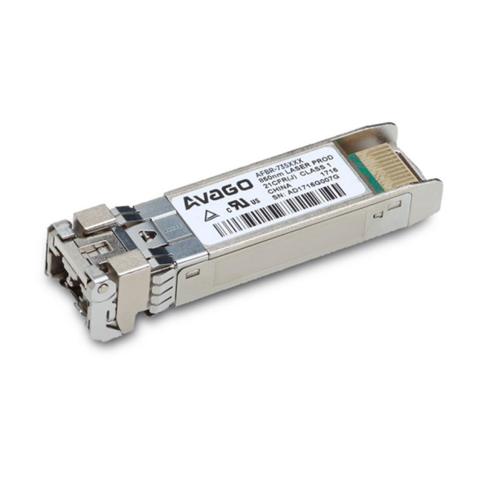 Волоконно-оптический приемопередатчик Avago AFBR-735SMZ Transceiver 25GbE 25G/10G , SFP28, 25GBASE-SR, LC MM 100m, 850nm VCSEL laser, DMI, 0C...70C , bail de-latch, Foxconn Avago