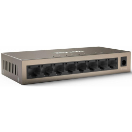 IP-COM G1008M Коммутатор неуправляемый, 8 портов, 8x1 Гбит/с, настольный, металлический