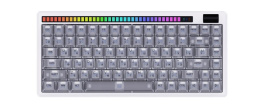 Клавиатура механическая беспроводная Dareu A84 Pro White белый , 84 клавиши, switch BlueSky V3 linear , подсветка RGB, подключение проводное+Bluetooth+2.4GHz, аккумулятор 2000mAh