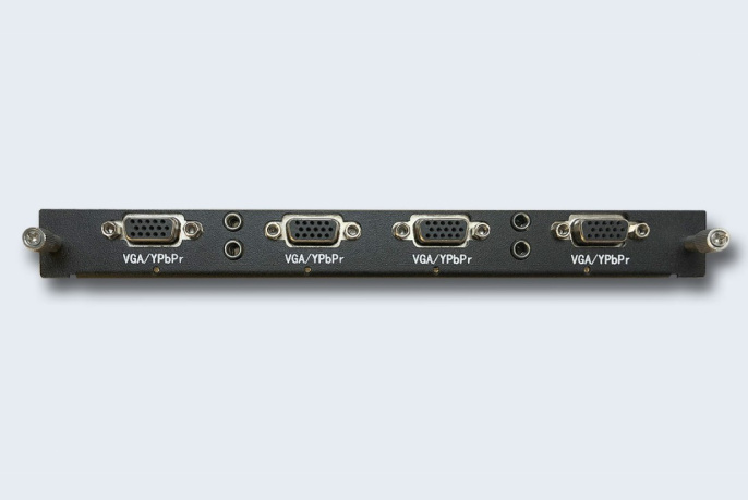TNTV/TNT MMS-4I-VGA Карта интерфейсная, VGA+AUDIO, 4 внешних входных порта: HD-DB15, интегрированный конвертер видеоразрешений/scaler;для коммутаторов серии MMS-xxxxIPB