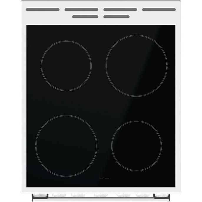 Электрическая плита Gorenje GEC5B41WG, стеклокерамика, без крышки, белый