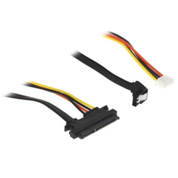 Cablexpert Кабель питания SATA CC-XH2.54-SATAL-40CM, XH2.54 4pin+Sata угловой / Sata 7+15pin, медн.проводник, 40см, пакет CC-XH2.54-SATAL-40CM
