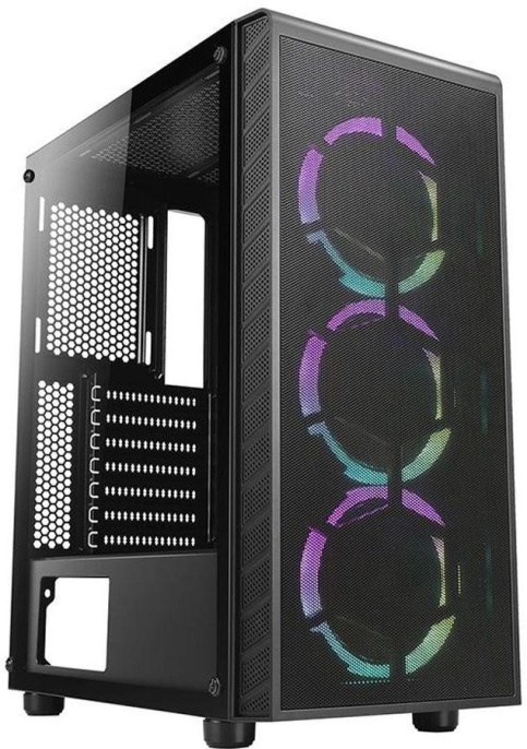 Корпус ATX AZZA Prime 360E, Midi-Tower, без БП, черный [csaz- 360e prime 360e]