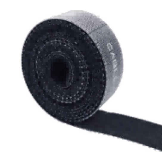 Легко отрывающаяся застежка-липучка CABLETIME CV2BL (CT-VT02-B2) 2 м для кабеля - Black