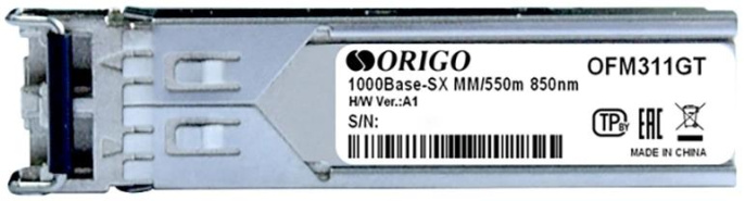 Трансивер Origo OFM311GT оптич. SFP MM duplex 1Гбит/с Tx:850нм до 0.55км OFM311GT/A1A