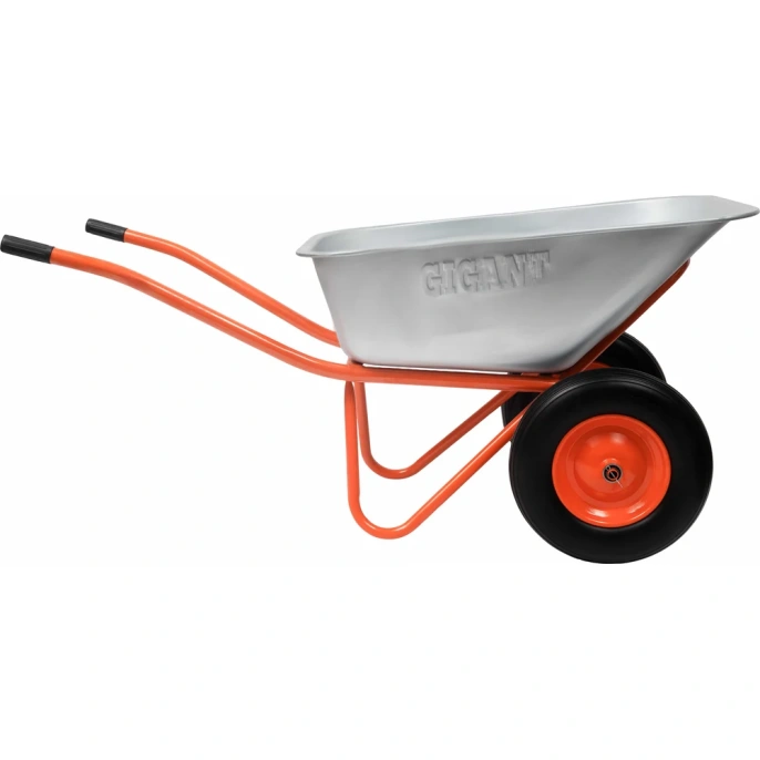 Строительная двухколесная тачка Gigant 110л, 240 кг, литые колеса GX-04