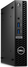 Неттоп Dell Optiplex 7010 Micro i3 13100T 2.5 8Gb SSD256Gb UHDG 730 Linux Ubuntu GbitEth WiFi BT 65W мышь клавиатура черный 7010-3820