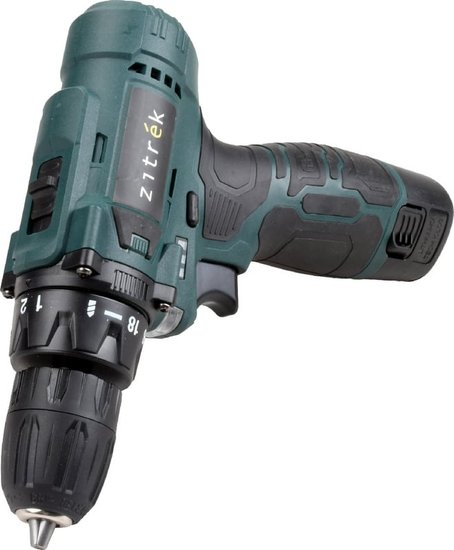 Дрель-шуруповерт аккумуляторная Zitrek Green 12V Plus, 12В, 1x1,5Ач 085-1013