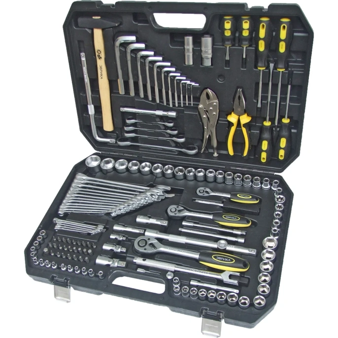 Набор инструмента Эврика 1/4" 3/8" 1/2"DR 6-гранный 142 предмета ER-80142 575561
