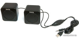 Акустическая система Dialog AC-01UP BLACK - aкустические колонки 2.0, 1W RMS, питание от USB