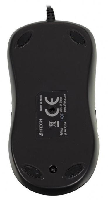 Мышь проводная A4TECH OP-560NU, оптическая, USB, 1200dpi, черный