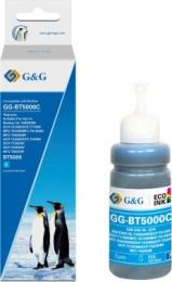 Чернила G&G GG-BT5000C, 70мл, фото голубой