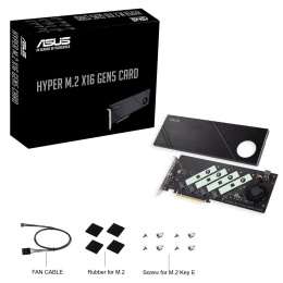 Плата расширения ASUS HYPER M.2 X16 GEN5 CARD /PCIE 5.0 M.2 X16, ADD ON CARD 90MC0CY0-M0EAY0