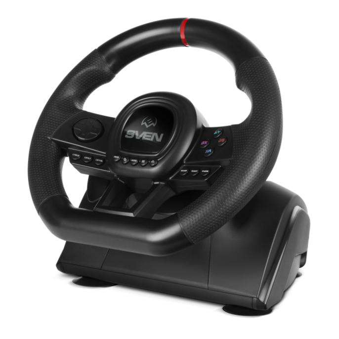 Руль SVEN GC-W650 педали, вибро, D-pad, 21 кл, PS4/PS3/XB1/XB360/NS/PC/X-D-Input