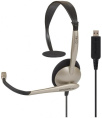 Гарнитура Koss CS-95-USB, для компьютера, накладные, проводные, моно, черный / золотистый [15116377]