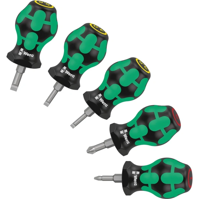 Набор коротких отверток WERA Stubby Set 1 SL3.5/4/5.5, PH1/2 x 25 мм WE-008870